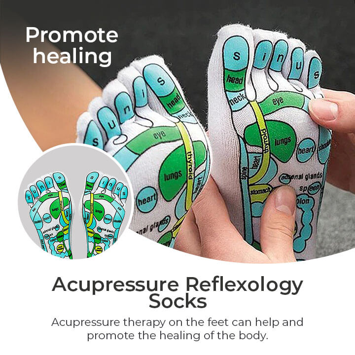 (1 Pair+1 FREE) Acupressure Reflexology Socks